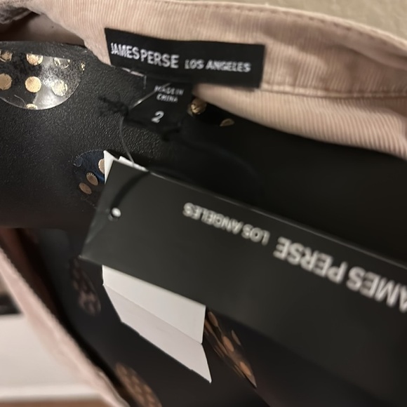 Corduroy Jumper by James Perse Los Angeles gorpcore Ultra Fine Mocha Mousse NWT - Picture 11 of 14